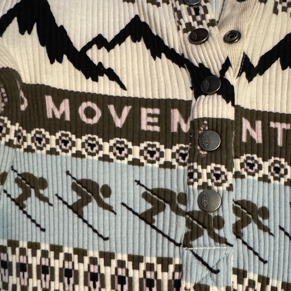 Free People Movement Cream and Black Patterned Sweater - Picture 4 of 5